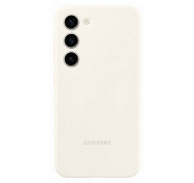   Луксозен силиконов гръб Silicone Cover оригинален EF-PS911TUEGWW за Samsung Galaxy S23 SM-S911B бежов